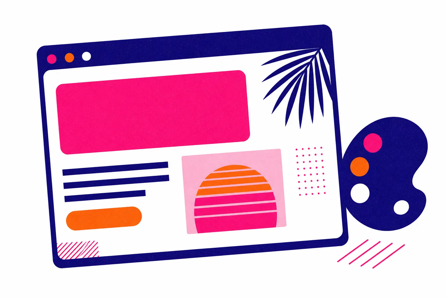 Frontend design skills illustration