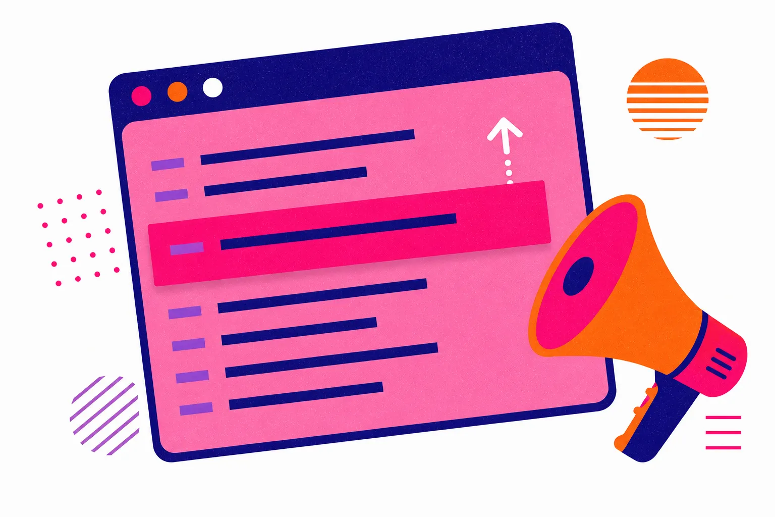 SEO and marketing skills illustration